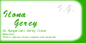 ilona gerey business card